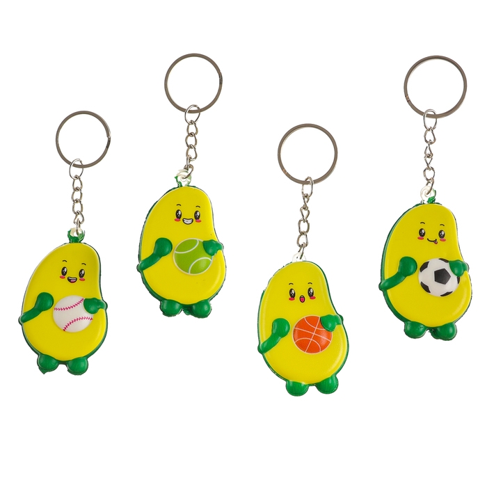 Сквиш - брелок детский «Авокадо», антистресс - игрушка, цвет МИКС Сквиш - брелок детский «Авокадо», антистресс - игрушка, цвет МИКС