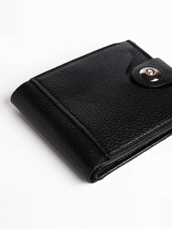 Портмоне мужское &laquo;Фади&raquo;, на магните, три отделения, чёрное