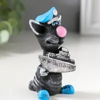 Фигура &laquo;Кот Матрос держит кораблик&raquo;, 9.2&times;5.4 см