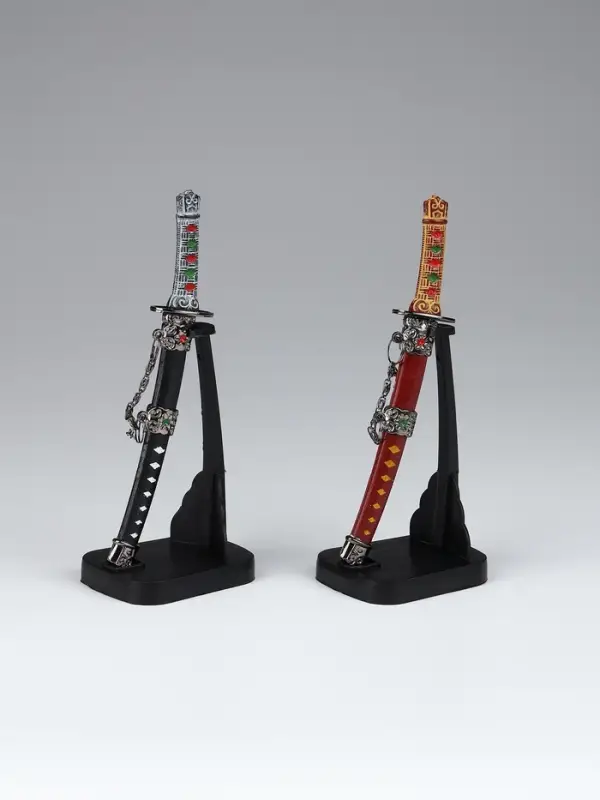 Сувенирное оружие &laquo;Катана на подставке&raquo;, 17 см, МИКС