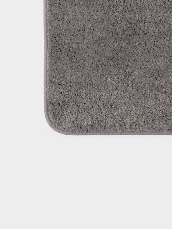 Набор ковриков для ванной Набор ковриков для ванной "Анси" из микрофибры Доляна 40х50 и 50х80 см, серый