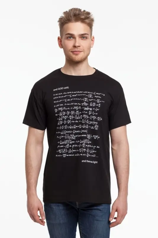 Футболка мужская «Да будет свет», со светящимся принтом, размер L Футболка мужская «Да будет свет», со светящимся принтом, размер L