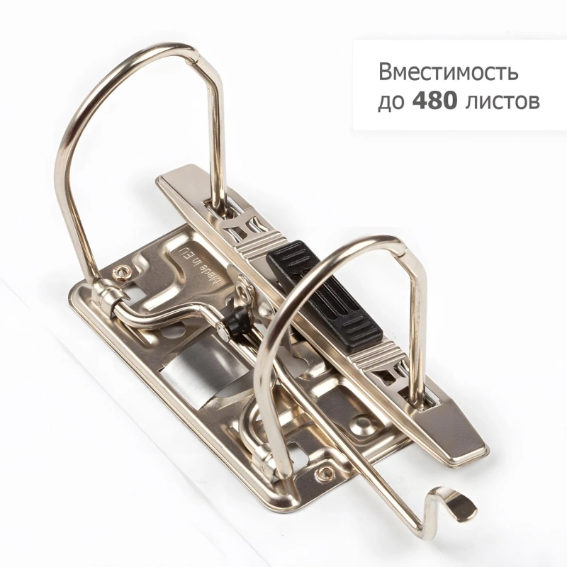 Папка-регистратор 75 мм (+/- 5 мм)с мет.уг.мрамор ч/б, в уп.10шт,бум./бум