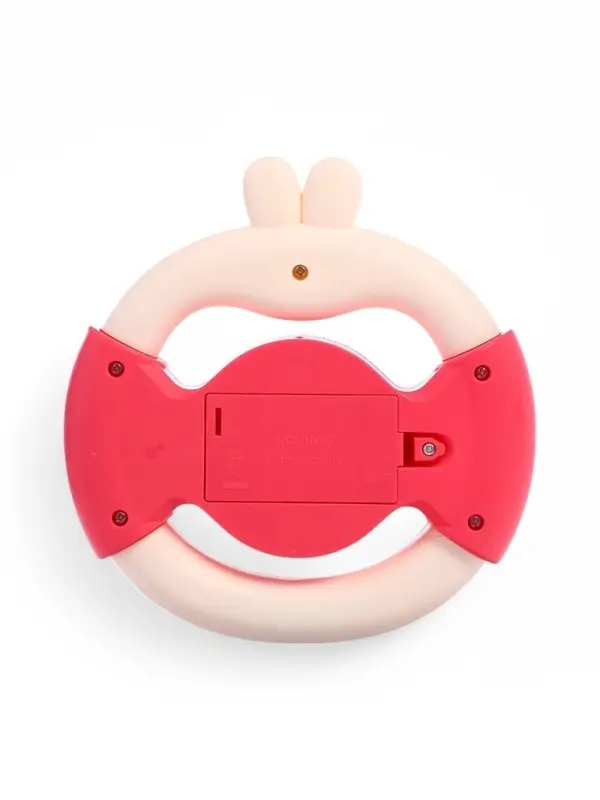 Музыкальный руль ZABIAKA &laquo;Малыш зайчик&raquo;, звуковые и световые эффекты, розовый