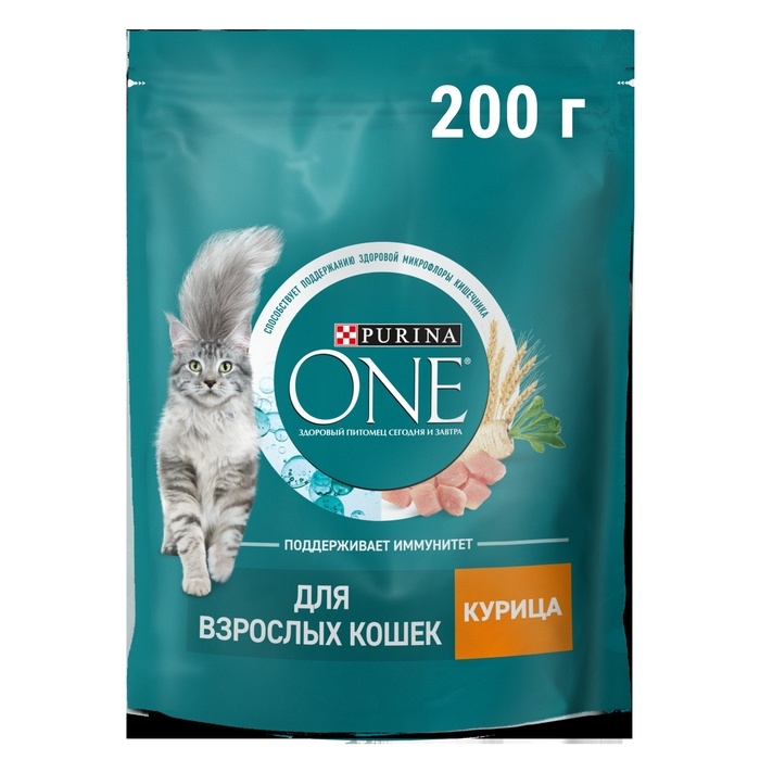 Сухой корм Purinа One для кошек, курица/злаки, 200 г Сухой корм Purinа One для кошек, курица/злаки, 200 г