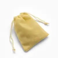 Мешочек для украшений бархатный, 7&times;9 см, жёлто-песочный