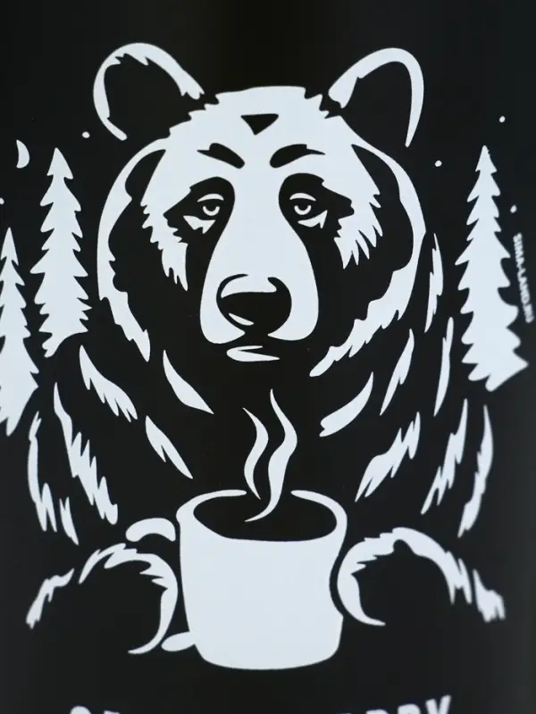 Термос Термос "Calm and happy", чёрный, 600мл