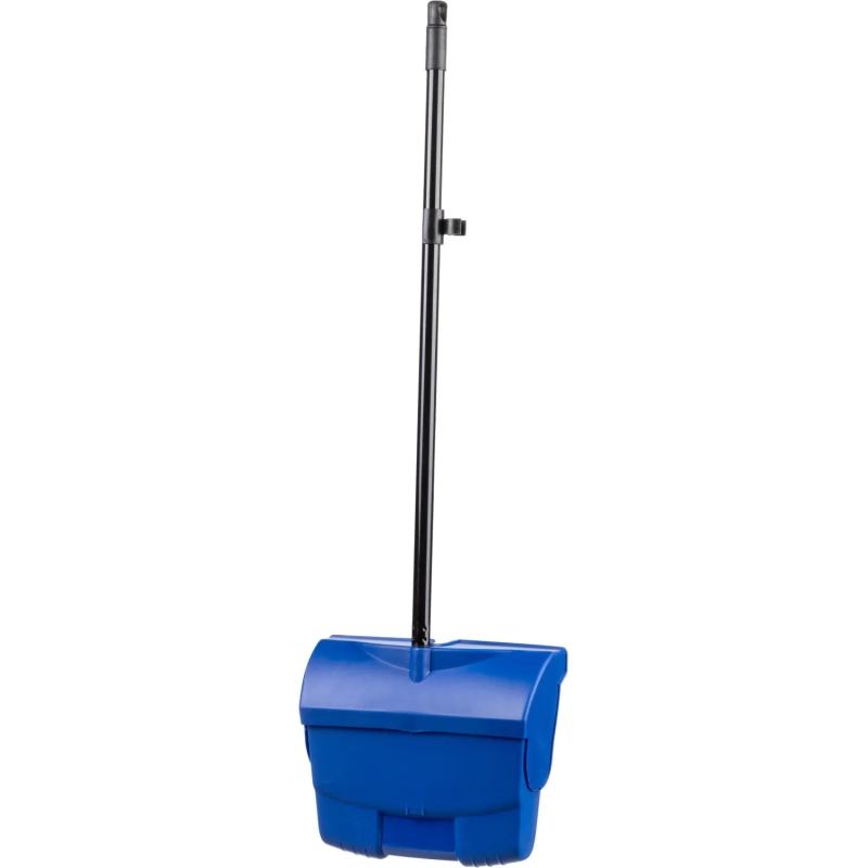 Набор для уборки совок-ловушка с метлой на рукоятке, син