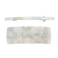 Заколки - автомат для волос &laquo;Мраморный узор&raquo;, набор 2 шт., 9 см и 9.5 см