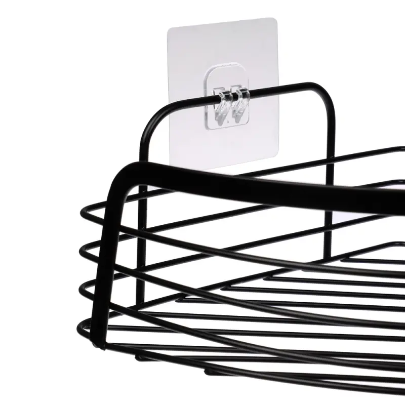 VETTA Полка настенная, угловая, металл, 30x22x9 см, черный