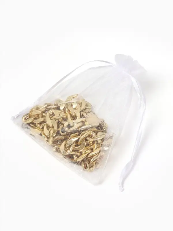 Мешочек подарочный набор 20 шт, 10*12см, органза, цвет белый Мешочек подарочный набор 20 шт, 10*12см, органза, цвет белый