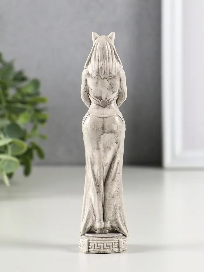 Фигура гипс "Богиня Египта" 14х3 см, под камень Фигура гипс "Богиня Египта" 14х3 см, под камень