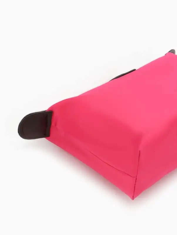 Косметичка простая на молнии, маленькая, розовая