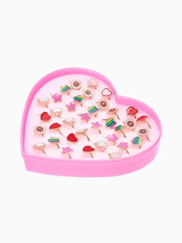 Кольцо &laquo;Выбражулька. Лето&raquo;, форма МИКС, разноцветное в золоте, безразмерное