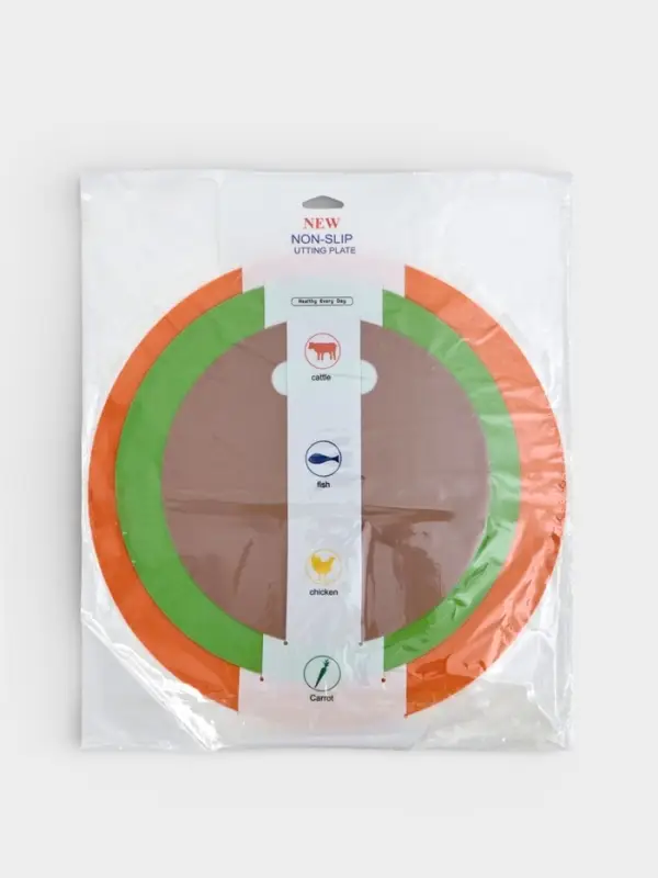 Набор досок разделочных гибких 3 шт, круглые, 32;27;22