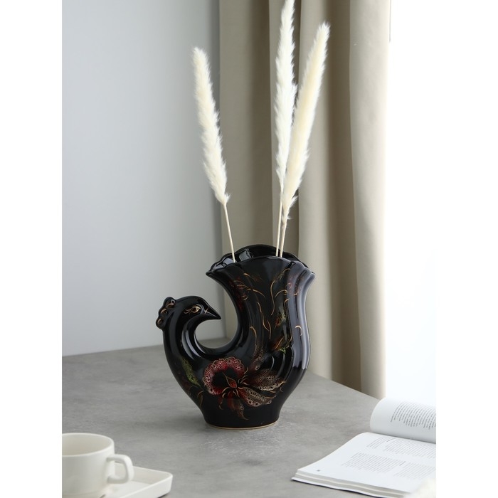 Ваза керамическая «Голубь», настольная, 25 см, микс Ваза керамическая «Голубь», настольная, 25 см, микс