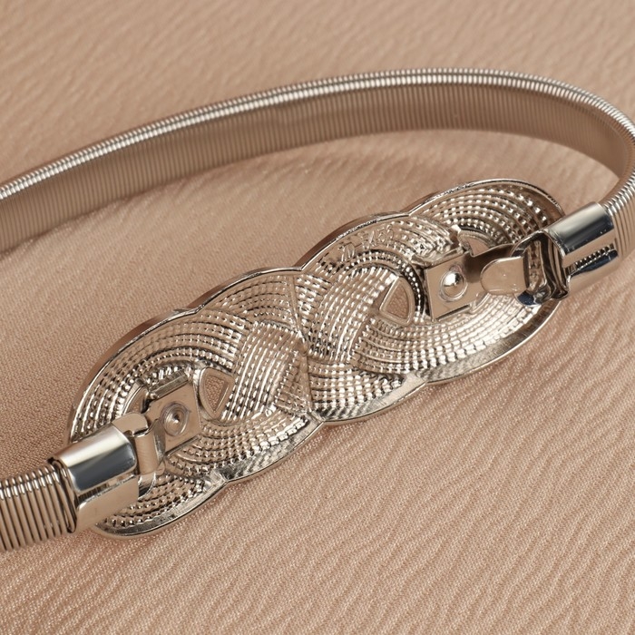 Подхват для штор «Плетение», 2 × 33 см, цвет серебряный Подхват для штор «Плетение», 2 × 33 см, цвет серебряный