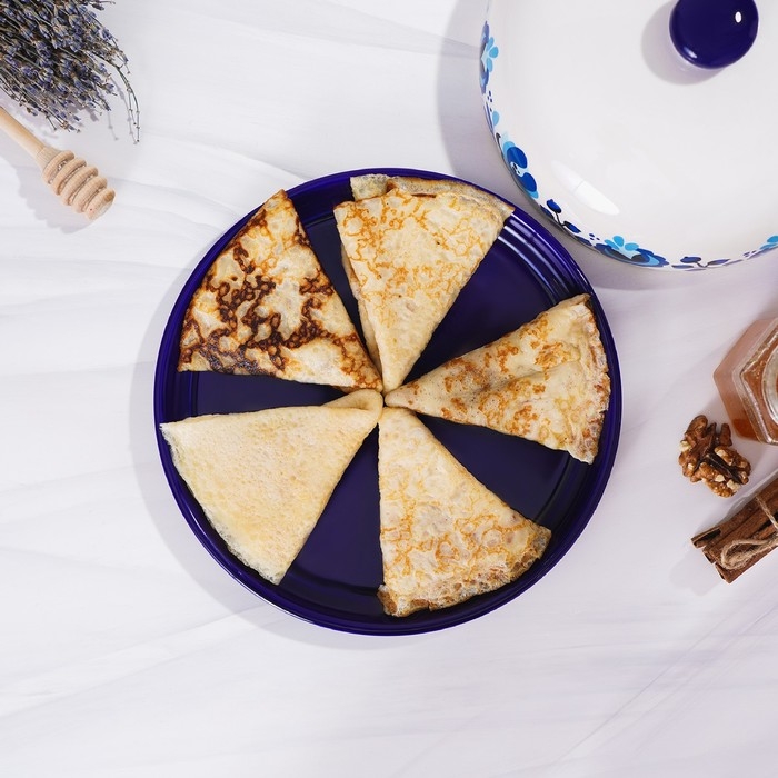 Блинница Доляна «Свиристель», d=23 см, цвет белый Блинница Доляна «Свиристель», d=23 см, цвет белый