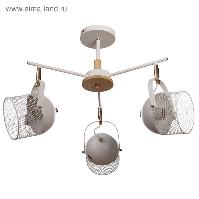 Люстра ГАЛЛОП 401131 3хE27 60Вт белый 36х36х16 см