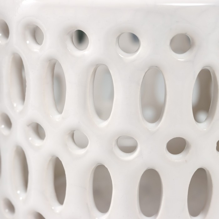 Подсвечник керамика на 1 свечу Подсвечник керамика на 1 свечу "Фонарь. Овалы и круги" МИКС 11х11,5х11,5 см