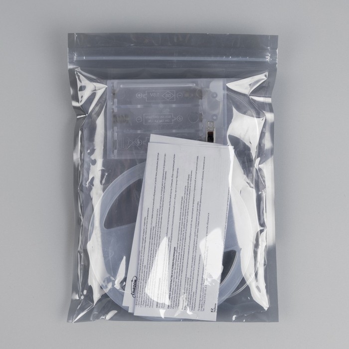 Светодиодная лента Luazon Lighting 1 м, IP20, SMD2835, 30 LED/м, 3хААА, свечение мульти Светодиодная лента Luazon Lighting 1 м, IP20, SMD2835, 30 LED/м, 3хААА, свечение мульти