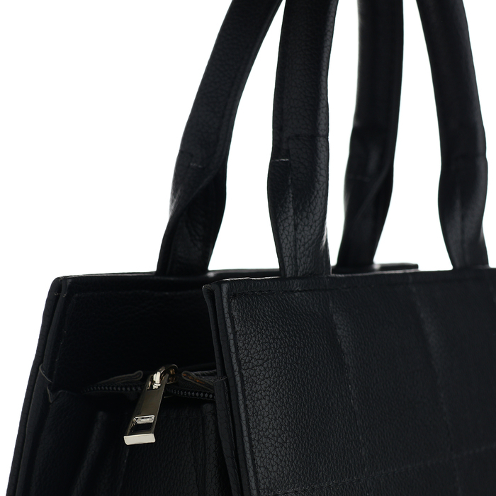 Сумка женская TEXTURA, тоут, средний размер, цвет чёрный Сумка женская TEXTURA, тоут, средний размер, цвет чёрный