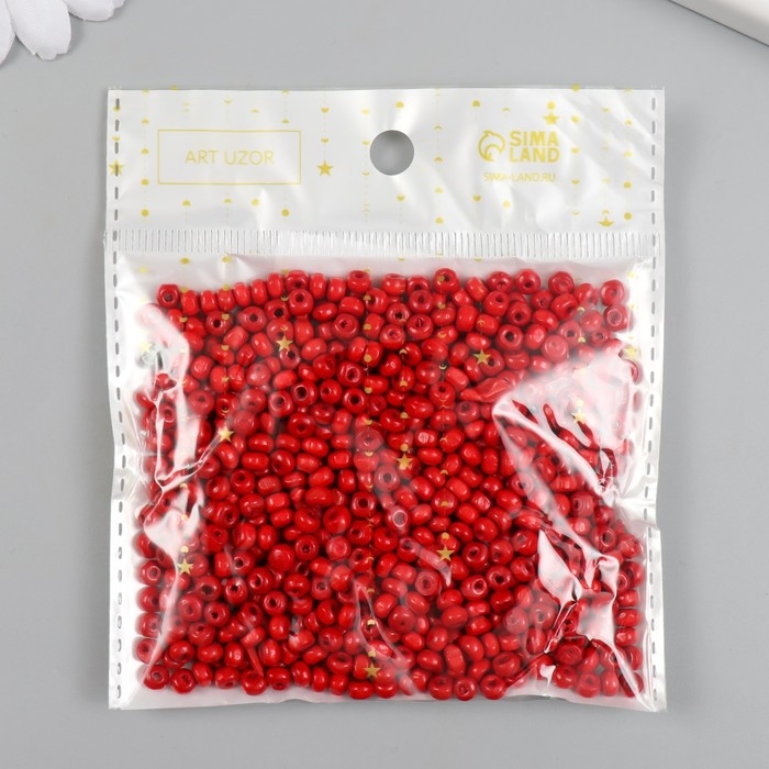 Бусины для творчества дерево Бусины для творчества дерево "Красные" d=0,4 см набор 20 гр