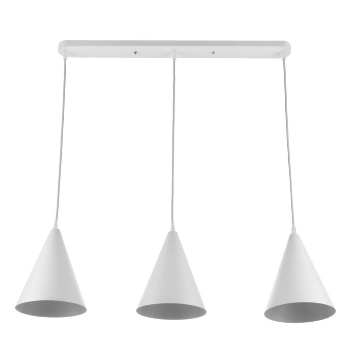 Светильник BayerLux Подвес Светильник BayerLux Подвес "Конус" 3хЕ14 40Вт белый d=16, h=20+60 см