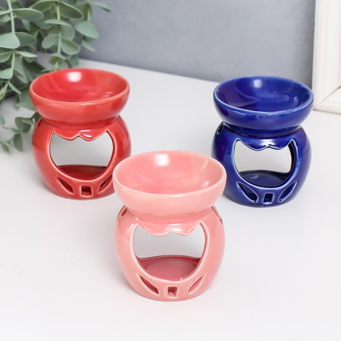 Аромалампа керамика Аромалампа керамика "Тюльпанчик" МИКС 7,7х6,7х6,7 см