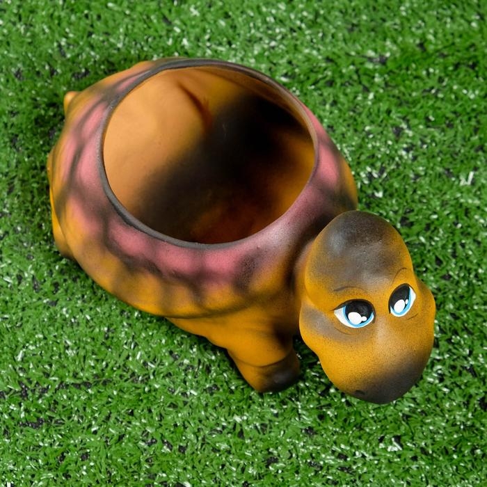 Фигурное кашпо  Фигурное кашпо "Черепаха", 11х 21см, МИКС