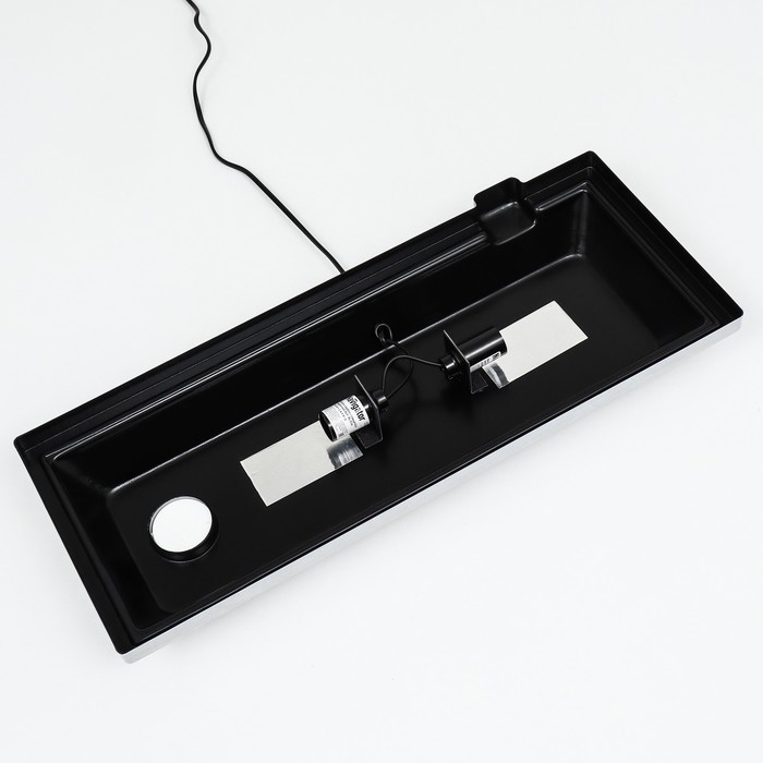 Аквариум Прямоугольный Аквариум Прямоугольный "Атолл" с крышкой, 40 литров, 55 х 21 х 35/40 см, беленый дуб