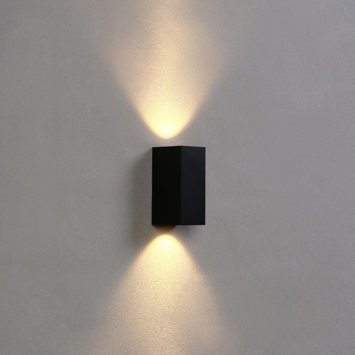 Светильник фасадный «Глайт», FSD-034, 10 Вт, 3000K, IP65, 220 В, пластик, черный Светильник фасадный «Глайт», FSD-034, 10 Вт, 3000K, IP65, 220 В, пластик, черный