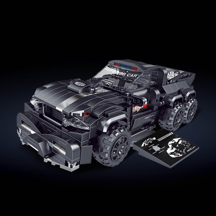 Конструктор Гонка &laquo;Тёмный бык&raquo;, 650 деталей