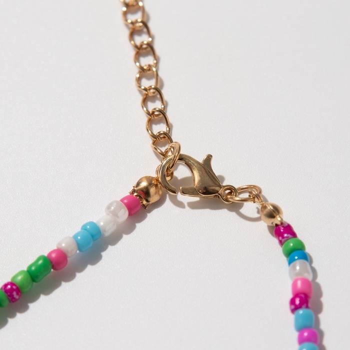 Браслет на ногу «Ракушки» два ряда, цветной, 23,3 см Браслет на ногу «Ракушки» два ряда, цветной, 23,3 см