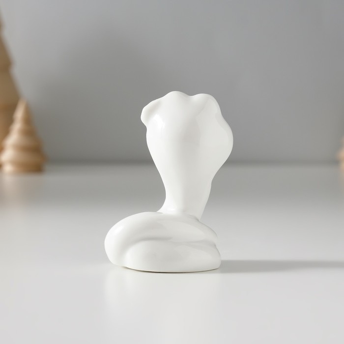 Сувенир керамика Сувенир керамика "Змейка с цветочком" с золотом 2,7х4х6 см