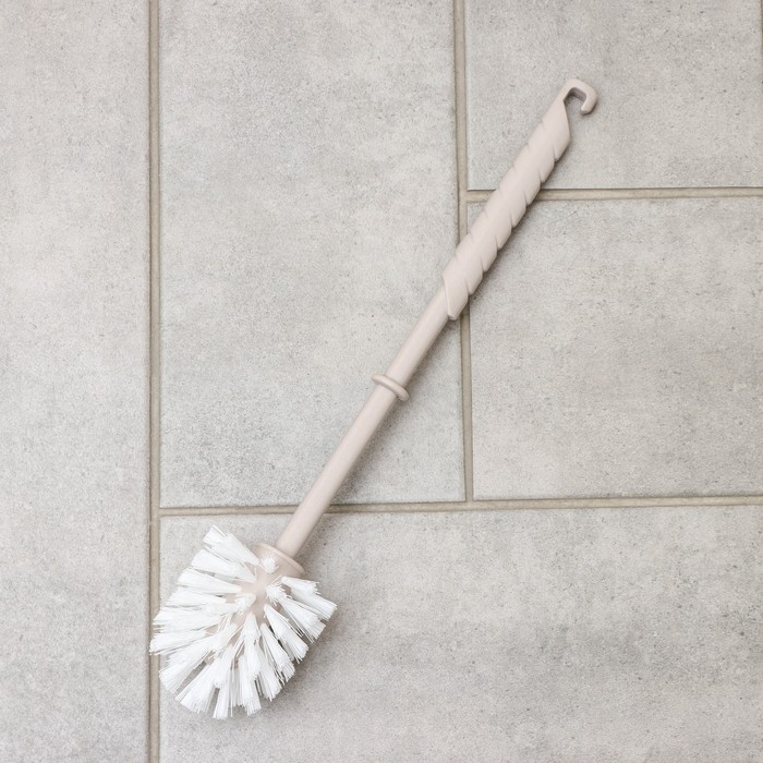 Ёршик для унитаза Rambai, d=7 см, h=36 см, цвет бежевый Ёршик для унитаза Rambai, d=7 см, h=36 см, цвет бежевый