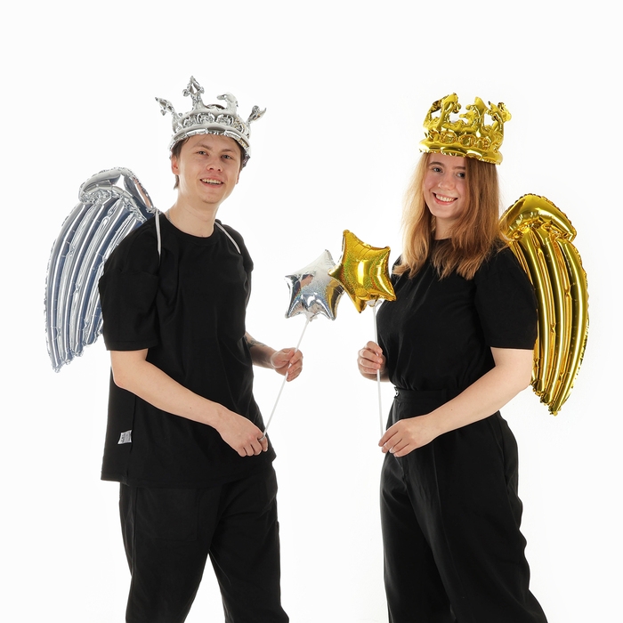 Набор фольгированных шаров &laquo;Карнавальный набор. Золотой&raquo;, 3 шт.