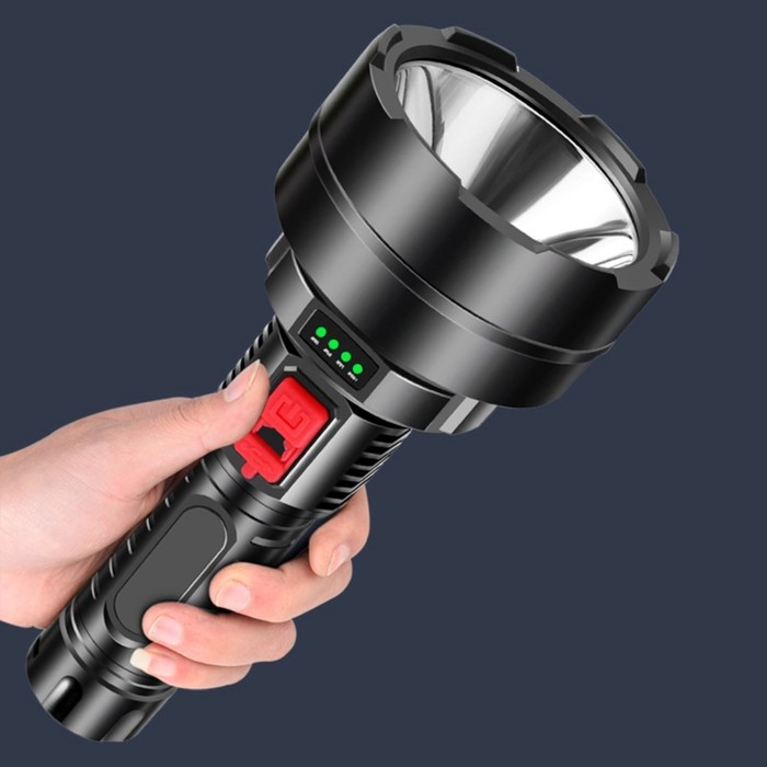 Фонарь ручной аккумуляторный, 5 Вт, 1200 мАч, АКБ 18650, 19 х 8.2 см, USB Фонарь ручной аккумуляторный, 5 Вт, 1200 мАч, АКБ 18650, 19 х 8.2 см, USB