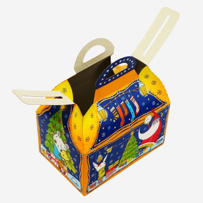 Новый год. Подарочная коробка Новый год. Подарочная коробка "Помечтаем" Ларец малый 18,5 x 12,5 x 19см.