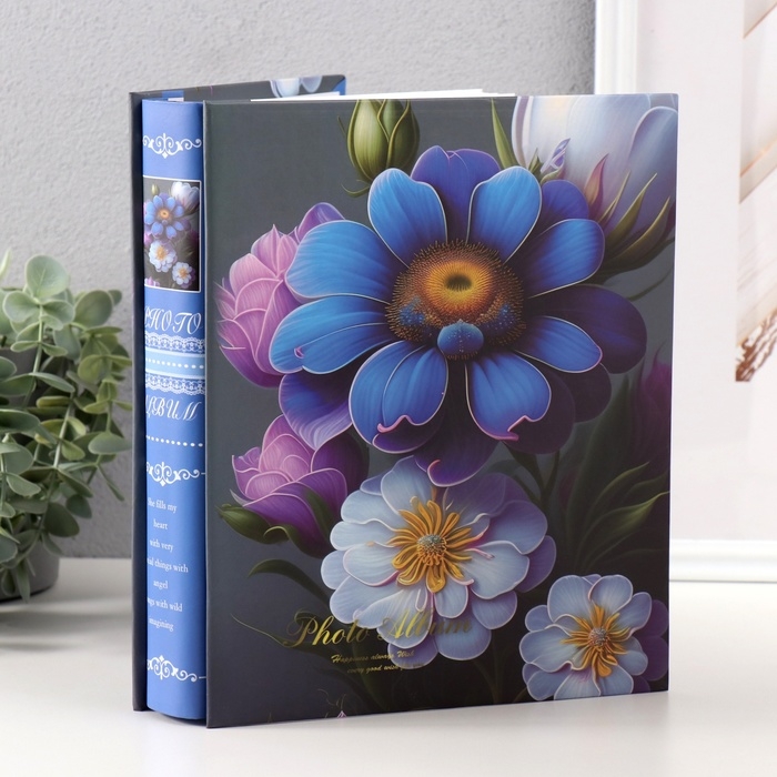 Фотоальбом на 200 фото 10х15 см Сказочные цветы в коробке 25,8х21х5 см Фотоальбом на 200 фото 10х15 см Сказочные цветы в коробке 25,8х21х5 см