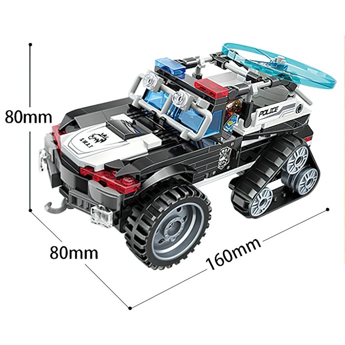 Конструктор Полиция «Штурмовой вездеход», 2 минифигуры и 237 деталей Конструктор Полиция «Штурмовой вездеход», 2 минифигуры и 237 деталей