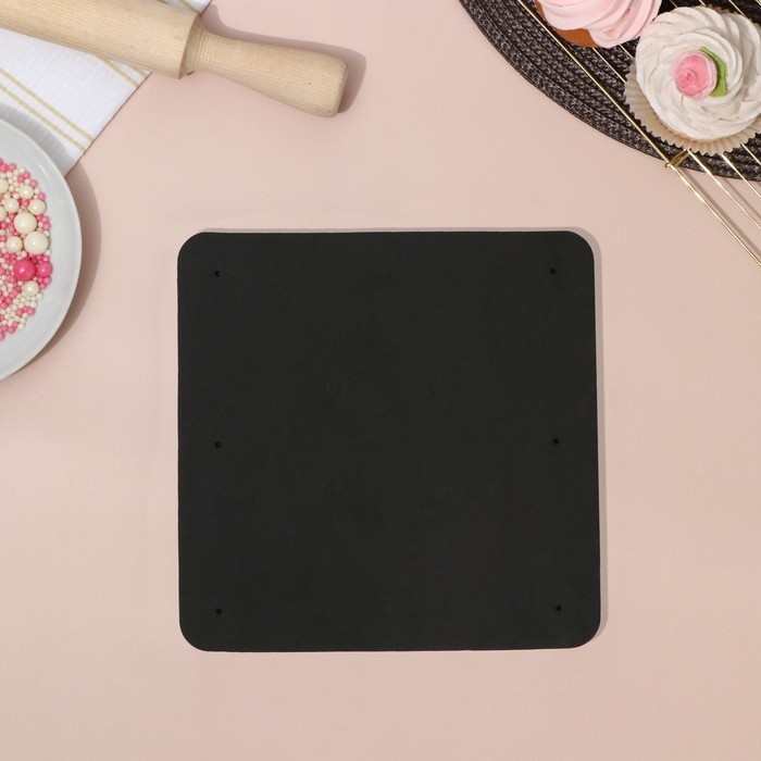 Набор матов для моделирования и сушки цветов из мастики «Гармония», 20×20×3,5 см, 2 шт, цвет белый, черный Набор матов для моделирования и сушки цветов из мастики «Гармония», 20×20×3,5 см, 2 шт, цвет белый, черный