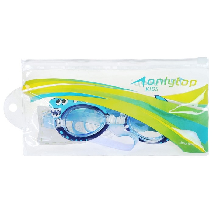 Очки для плавания детские ONLYTOP «Акула», беруши Очки для плавания детские ONLYTOP «Акула», беруши