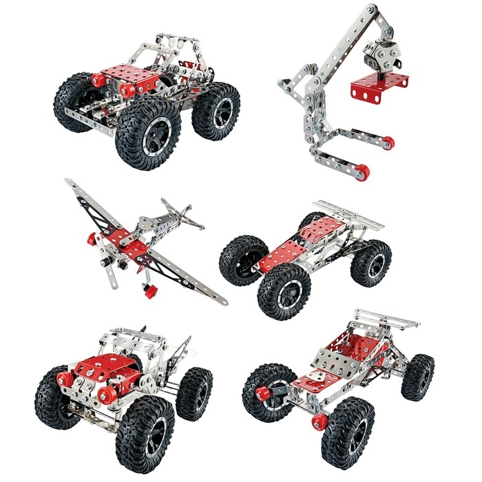 Конструктор металлический «Транспорт», 6 вариантов сборки, 288 деталей Конструктор металлический «Транспорт», 6 вариантов сборки, 288 деталей