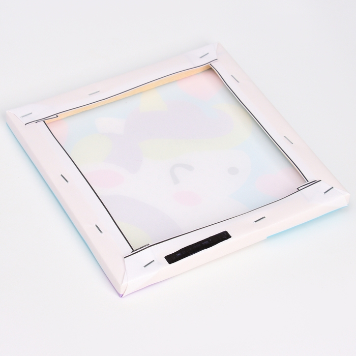 Набор для творчества «Единорог», картина помпошками