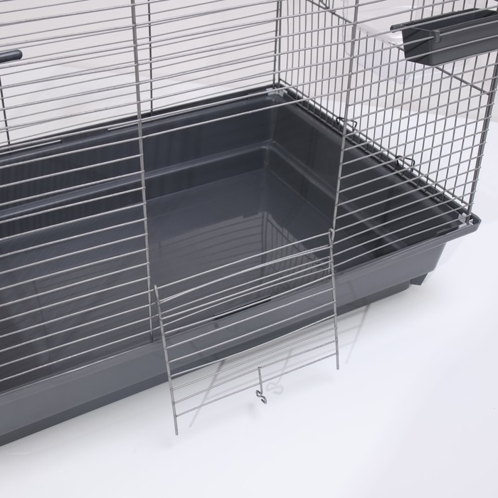 Клетка для птиц Клетка для птиц "Пижон" №104-Б, разборная, 2 секции, 58 х 40 х 88см, серая