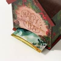 Чайный домик "Happy new Tea" 10,5х9,5х12 см