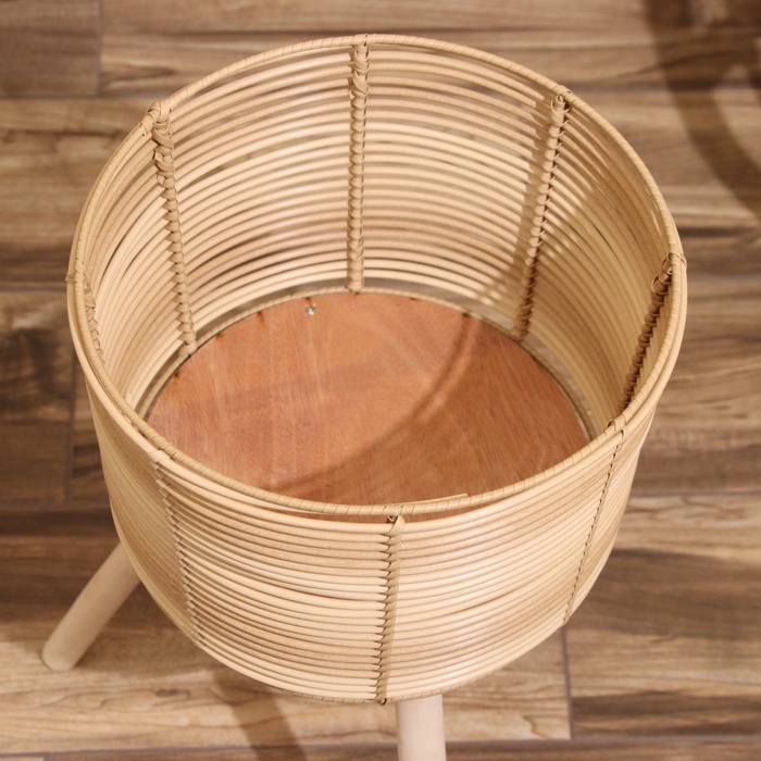 Набор плетёных кашпо, 3 шт, высота 44х44х56 см Набор плетёных кашпо, 3 шт, высота 44х44х56 см