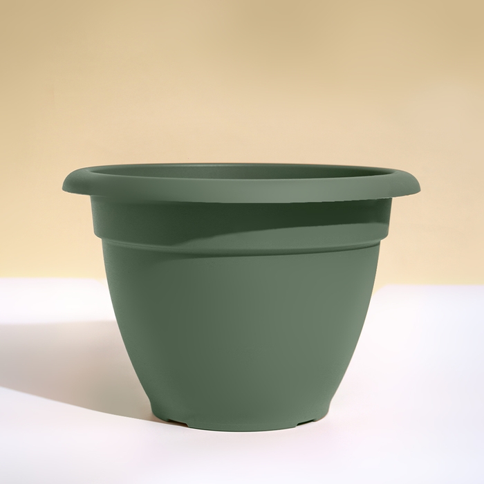 Горшок для цветов, d = 35 см, 12 л, пластик, зелёный шалфей Горшок для цветов, d = 35 см, 12 л, пластик, зелёный шалфей