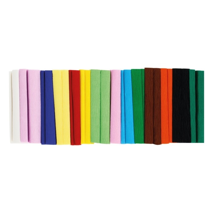 Набор крепированной бумаги 14 цветов Мульти-Пульти, 10 х 250 см, 32г/м2, в рулонах, в пакете